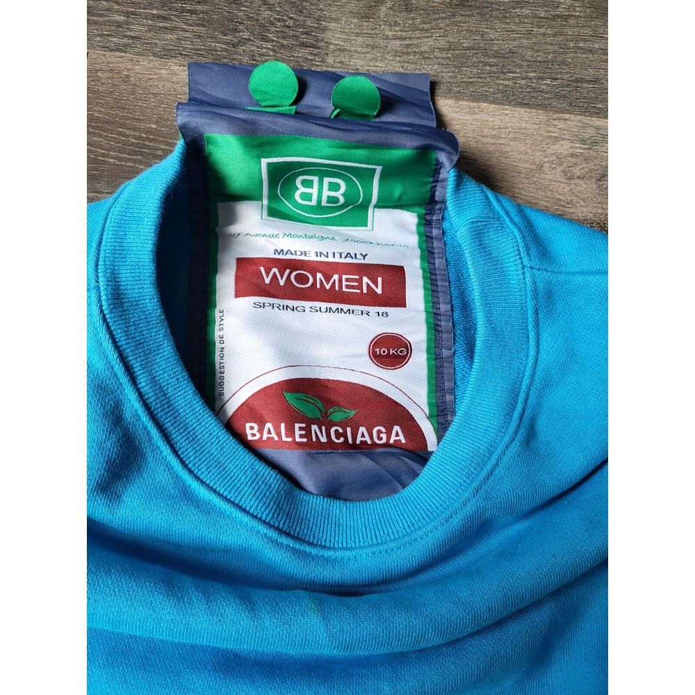 Balenciaga‎ Womens Archived Spring Summer 18 SS18 Oversized Crewneck Sweater - Picture 9 of 9